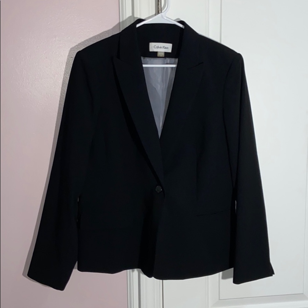 Calvin Klein Black Suit Jacket, SIZE 14